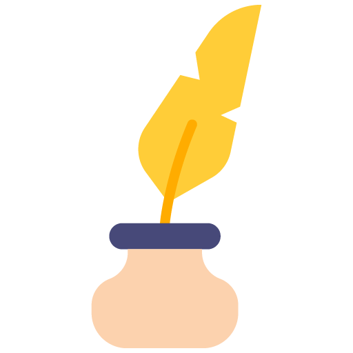 Icono de pluma antigua que representa asesoría